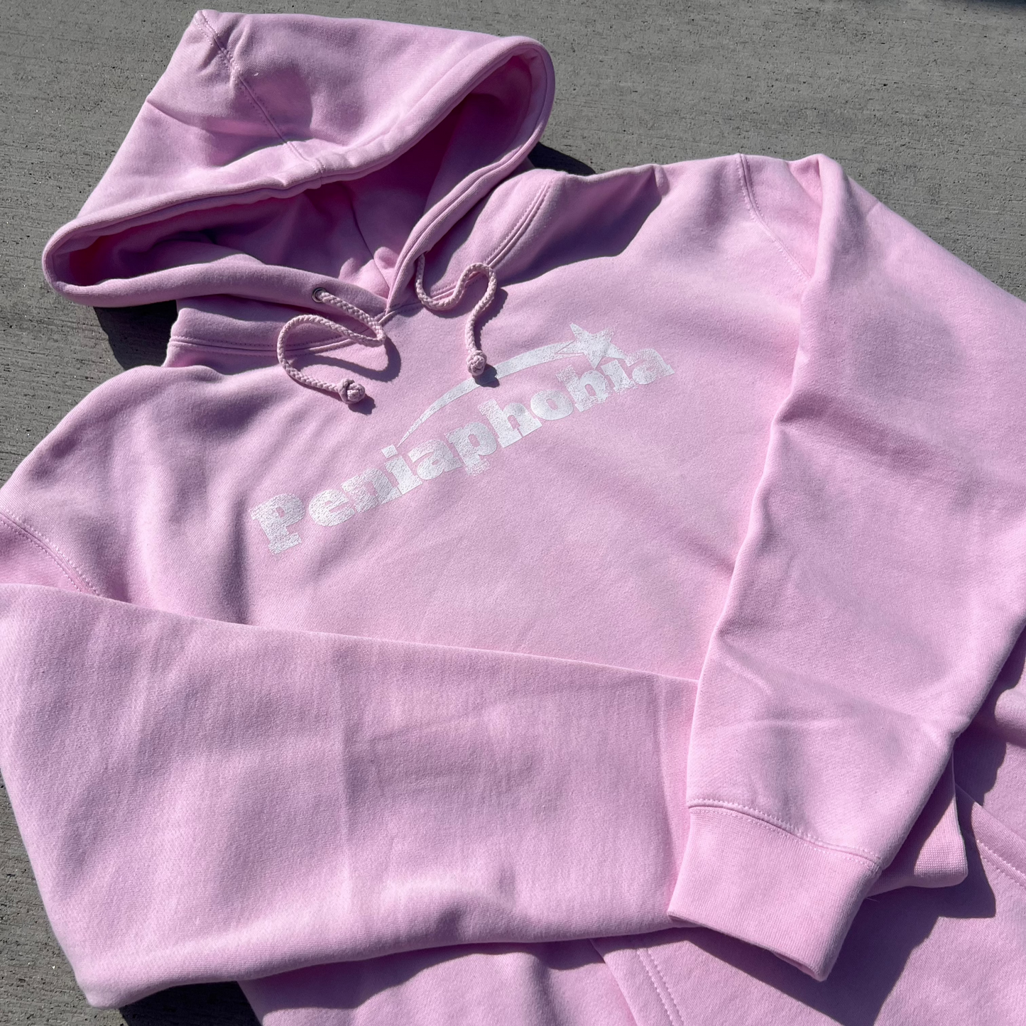 Light Pink NOT 444 YOU! Rhinestone Hoodie